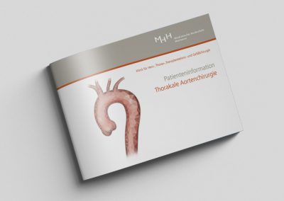 Broschüre Thorakale Aortenchirurgie für die Medizinische Hochschule Hannover