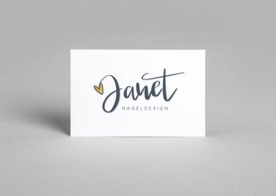 Logoentwicklung für das Nageldesign-Studio Janet-Stadler